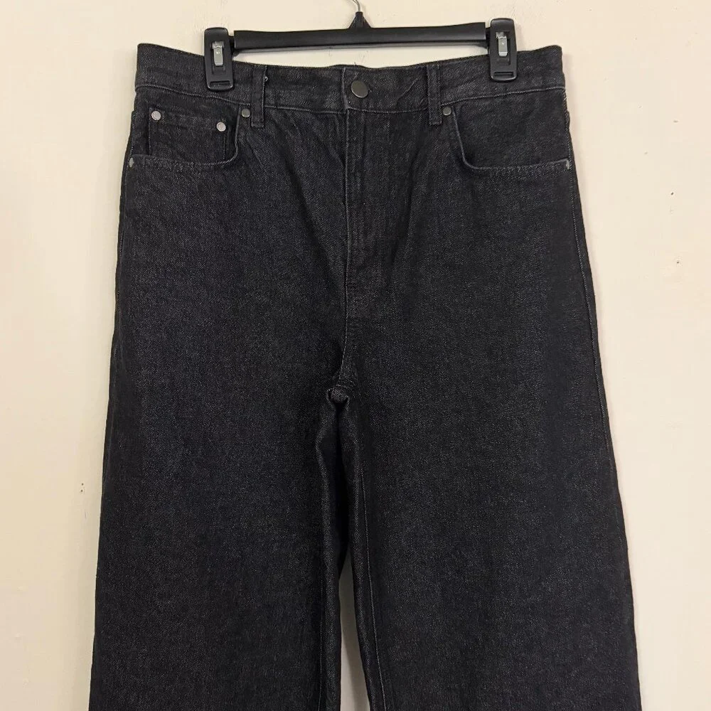 NEW ZARA Mid-Waist Loose-Fit Baggy Wide leg Jean 8 - Picture 8 of 15